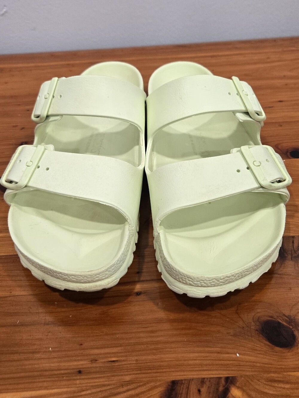 Birkenstock Arizona Essentials EVA Sandals Faded Lime Women's Size 39 UK (US 8)